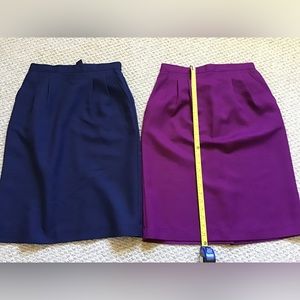 BOGO two for one skirt special! Plum and navy, 6